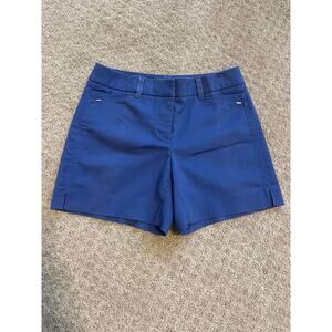 White House Black Market Blue Flat Front Chino Shirts 00